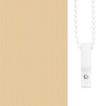 Store enrouleur occultant beige 60 x 120 cm