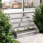 vidaXL Escalier en caillebotis 100x24x7 cm acier galvanisé