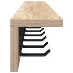 vidaXL Porte-manteau mural Chêne sonoma 100 x 10.5 x 10.5 cm