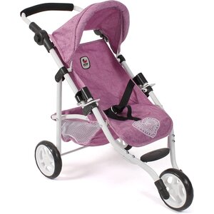 Bayer Chic 2000 612-62 - Petite poussette de jogging LOLA jean rose pour poupée