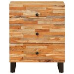 vidaXL Armoire de lit Marron 50 x 33 x 62 cm Bois de mangue massif