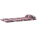vidaXL Coussins de chaise rouges Motif à carreaux rouges Mélange de coton