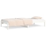 vidaXL Lit de jour Blanc 80x200 cm Bois de pin massif
