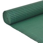 vidaXL Clôture de jardin Double face PVC 90 x 300 cm Vert