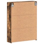 vidaXL Amoire de salle de bain avec miroir avec porte TULUM Chêne fumé