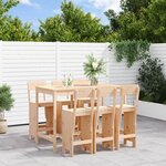 vidaXL Ensemble de bar de jardin 7 Pièces Bois de pin massif