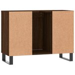 vidaXL Armoire salle de bain chêne marron 80x33x60cm bois d'ingénierie