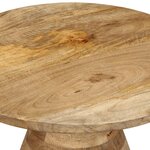 vidaXL Table d'appoint Ø50x40 cm bois de manguier massif