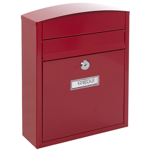 Boîte aux Lettres en Acier  Compact E5736  Anti-pluie  Rouge