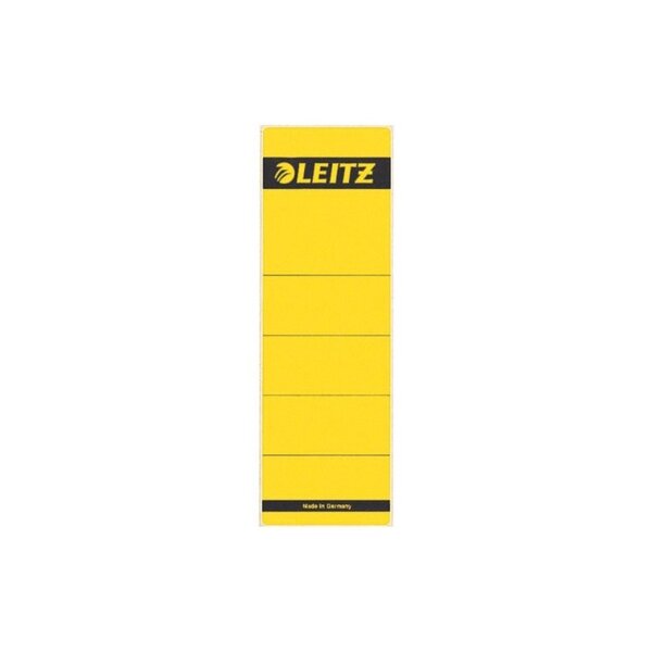 LEITZ Etiquette pour dos de classeur  61 x 192 mm  jaune