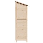 vidaXL Abri de jardin Naturel 59 x 56 x 176 cm Bois de Sapin Massif