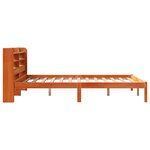 vidaXL Cadre de lit et tête de lit sans matelas cire marron 120x190 cm