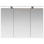 vidaXL Armoire Miroir de Salle de Bain Chêne fumé 100 x 14 5 x 70 cm