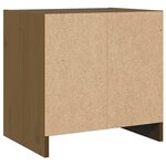 vidaXL Tables de chevet 2 Pièces Marron miel 40x30 5x40 cm Bois de pin
