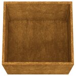 vidaXL Jardinières 2 Pièces 42x40x39 cm acier corten