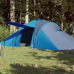 vidaXL Tente familiale à dôme 6 personnes bleu imperméable