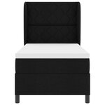 vidaXL Lit à ressorts avec matelas Noir 90 x 200 cm
