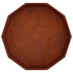 vidaXL Jardinière Rouillé 120 x 120 x 35 cm