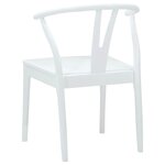 vidaXL Chaise de salle à manger 2 Pièces Blanc et Blanc
