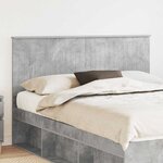 vidaXL Tête de lit Gris béton 150 cm Bois d'ingénierie