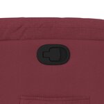 vidaXL Fauteuil inclinable Rouge bordeaux Tissu