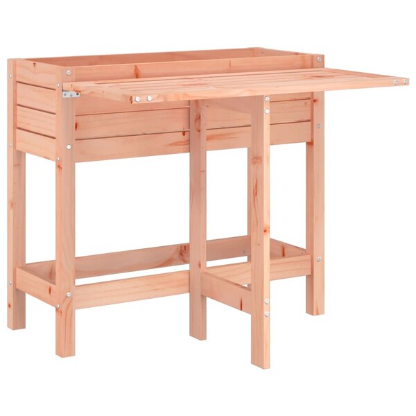 vidaXL Jardinière avec dessus de table pliable bois de Douglas massif
