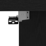 vidaXL Meuble TV Chêne noir 152 x 22 x 113 cm Bois d'ingénierie