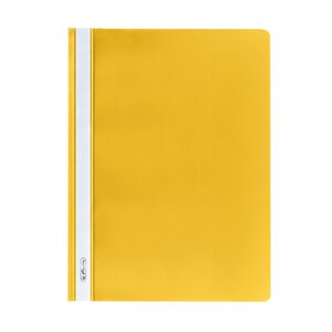 Lot de 10 chemise à lamelle format A4 Polypro Jaune HERLITZ