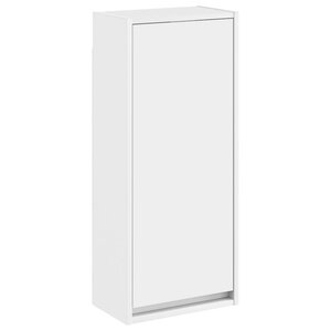 vidaXL Meuble de lavabo mural Blanc 35 x 20 x 81 cm Bois d'ingénierie