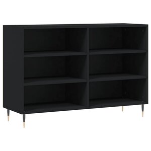 vidaXL Buffet noir 103 5x35x70 cm bois d'ingénierie
