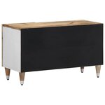 vidaXL Meuble TV 80x31 5x46 cm bois massif de manguier