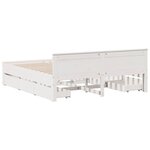 vidaXL Cadre de lit sans matelas avec tête de lit 180x200 cm bois pin
