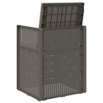 vidaXL Chaises de jardin salle à manger 2 Pièces Gris clair et Crème PP