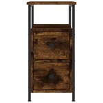 vidaXL Tables de chevet 2 Pièces chêne fumé 30x60x60 cm bois d'ingénierie