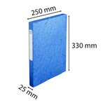 Boite De Classement Cartobox Dos 25mm Carte Lustrée - A4 - Bleu - X 25 - Exacompta