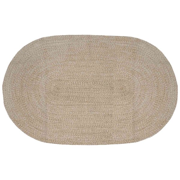 vidaXL Tapis de surface Blanc 152 x 245 cm Jute