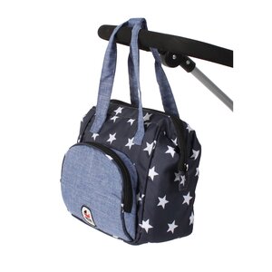 Bayer Chic 2000 854-51 - Sac à langer pour poupées Bleu marine étoiles