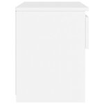 vidaXL Tables de chevet 2 Pièces Blanc 40x30x39 cm Aggloméré