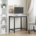 vidaXL table Gris Sonoma 100 x 50 x 76 5 cm Bois d'ingénierie et acier