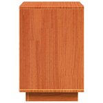 vidaXL Cabinet de chevet avec tiroir 2 Pièces Marron cire 60 x 34 x 51 cm