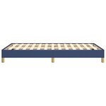 vidaXL Cadre de lit sans matelas bleu 120x190 cm tissu