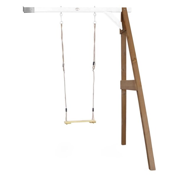 AXI Portique mural en bois Marron Blanc 1 balançoire 160x171x207cm
