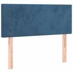 vidaXL Sommier à lattes de lit avec matelas LED bleu foncé 120x190 cm