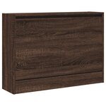 vidaXL Armoire à chaussures chêne marron 80x21x57 cm Bois d'ingénierie