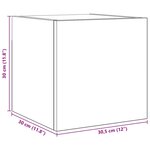 vidaXL Ensemble meuble TV 8 Pièces Chêne noir 100 x 30 x 30 cm
