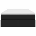 vidaXL Lit avec rangement et matelas Noir 120 x 190 cm Simili cuir