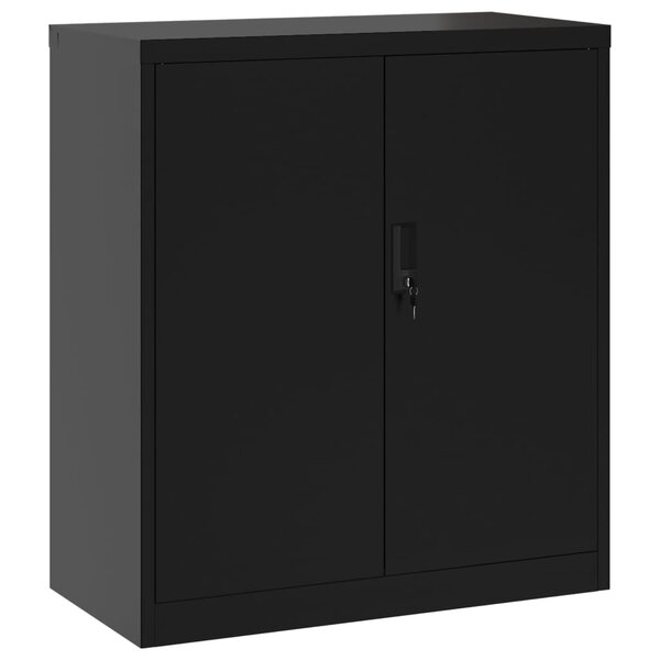 vidaXL Classeur noir 79x40x90 cm acier