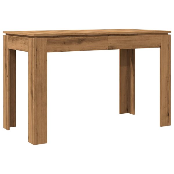 vidaXL Table à manger chêne artisanal 120x60x76 cm bois d'ingénierie