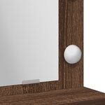 vidaXL Coiffeuse Chêne brun 50 x 41 x 135 cm Bois d'ingénierie