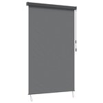 vidaXL Store enrouleur Gris clair 120 x 250 cm Tissu et Aluminium